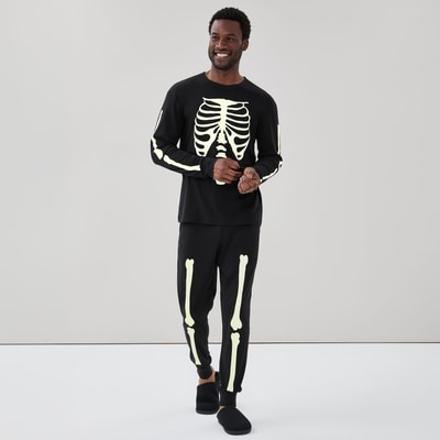 Men's Halloween Sleep Set - Black