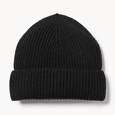 Men's Ribbed Toque - Black