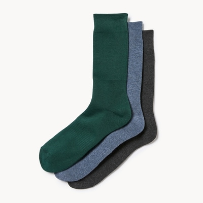 Joe Fresh Ens. 3 paires de chaussettes tube côtelées, hommes 1 ea, 12,00 $/1ch