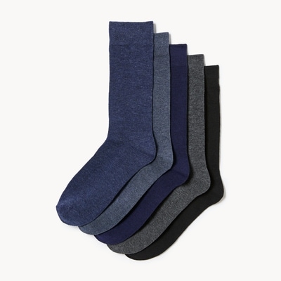 Men's 5-Pack Crew Socks - Denim Blue