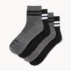 Joe Fresh Ens. 4 paires de chaussettes mi-hautes pour hommes 1 ea, 12,00 $/1ch