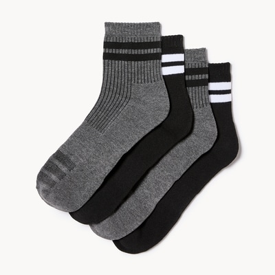 Joe Fresh Ens. 4 paires de chaussettes mi-hautes pour hommes 1 ea, 12,00 $/1ch