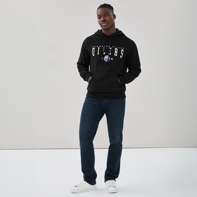 Men's NHL Edmonton Oilers Hoodie - Black