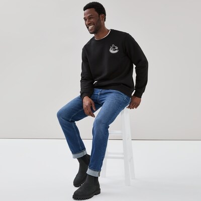 Chandail molleton LNH Canucks de Vancouver, hommes - Noir