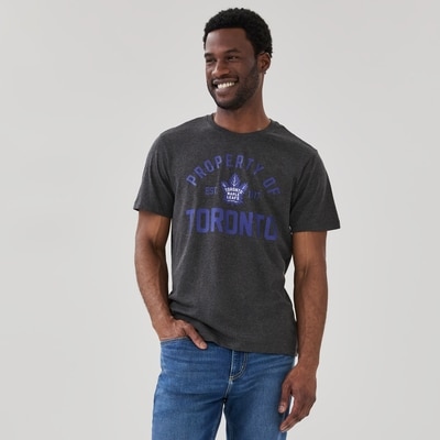 Men's NHL Toronto Maple Leafs T-Shirt - Charcoal Melange