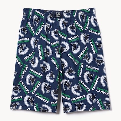 Joe Fresh Short de nuit LNH Canucks de Vancouver pour hommes 1 ea, 25,00 $/1ch