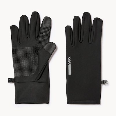 Men's Active Reflective Gloves - Black