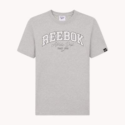 T-shirt imprimé Reebok pour hommes - Mélange De Gris Pâle