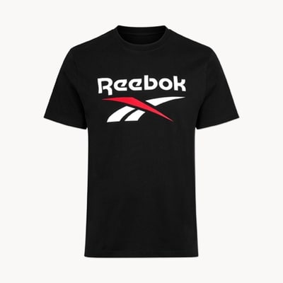 Men's Reebok Bruno Big Logo T-Shirt - Black