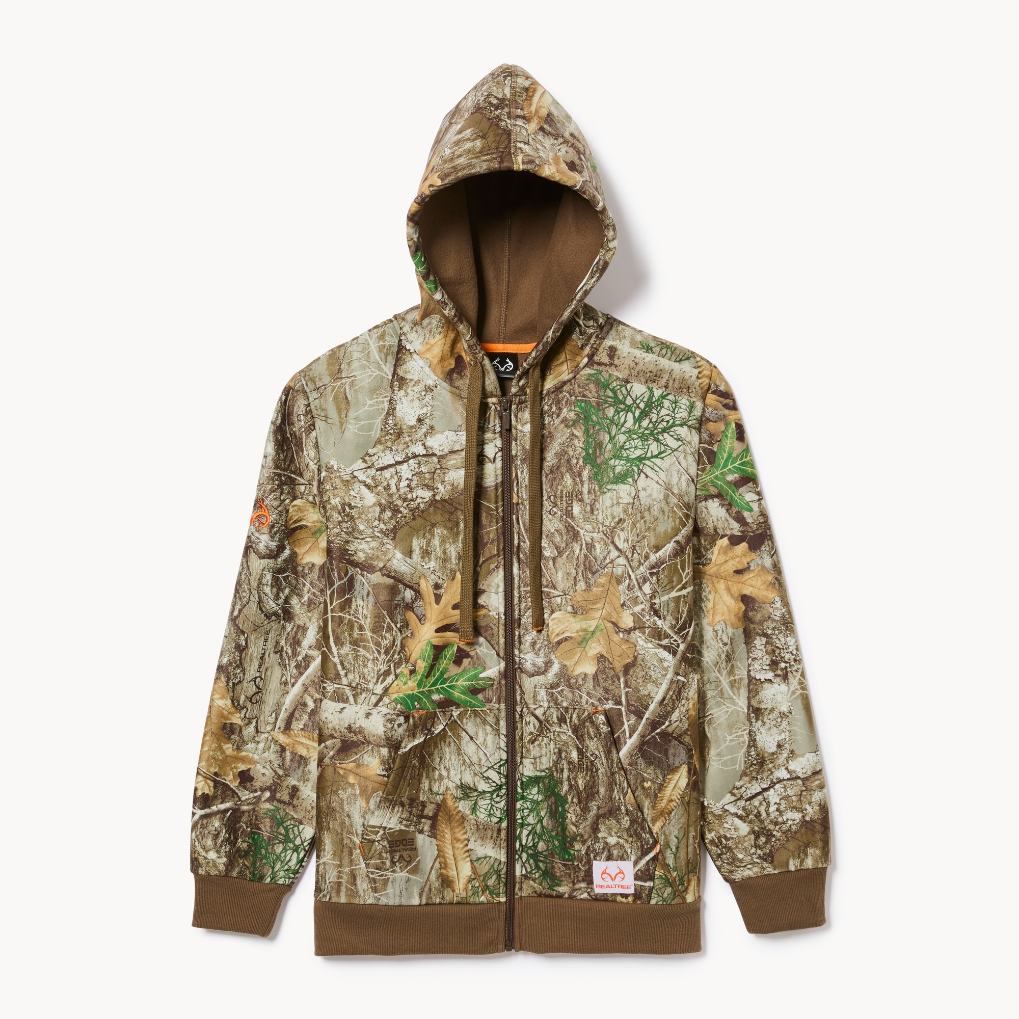 Haut capuchon fermeture éclair camouflage Realtree