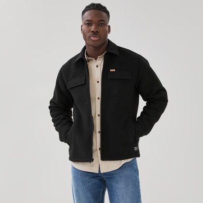 Men's Matix Zip Up Jacket - Black