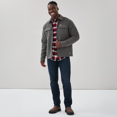 Men's Matix Zip Up Jacket - Charcoal