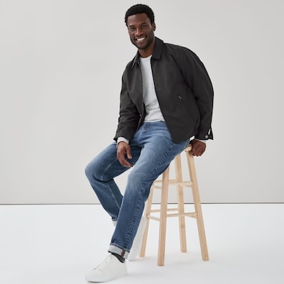 Men's London Fog Zip-Up Jacket - Black