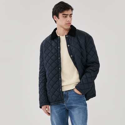 Men's London Fog Quilted Jacket - Navy
