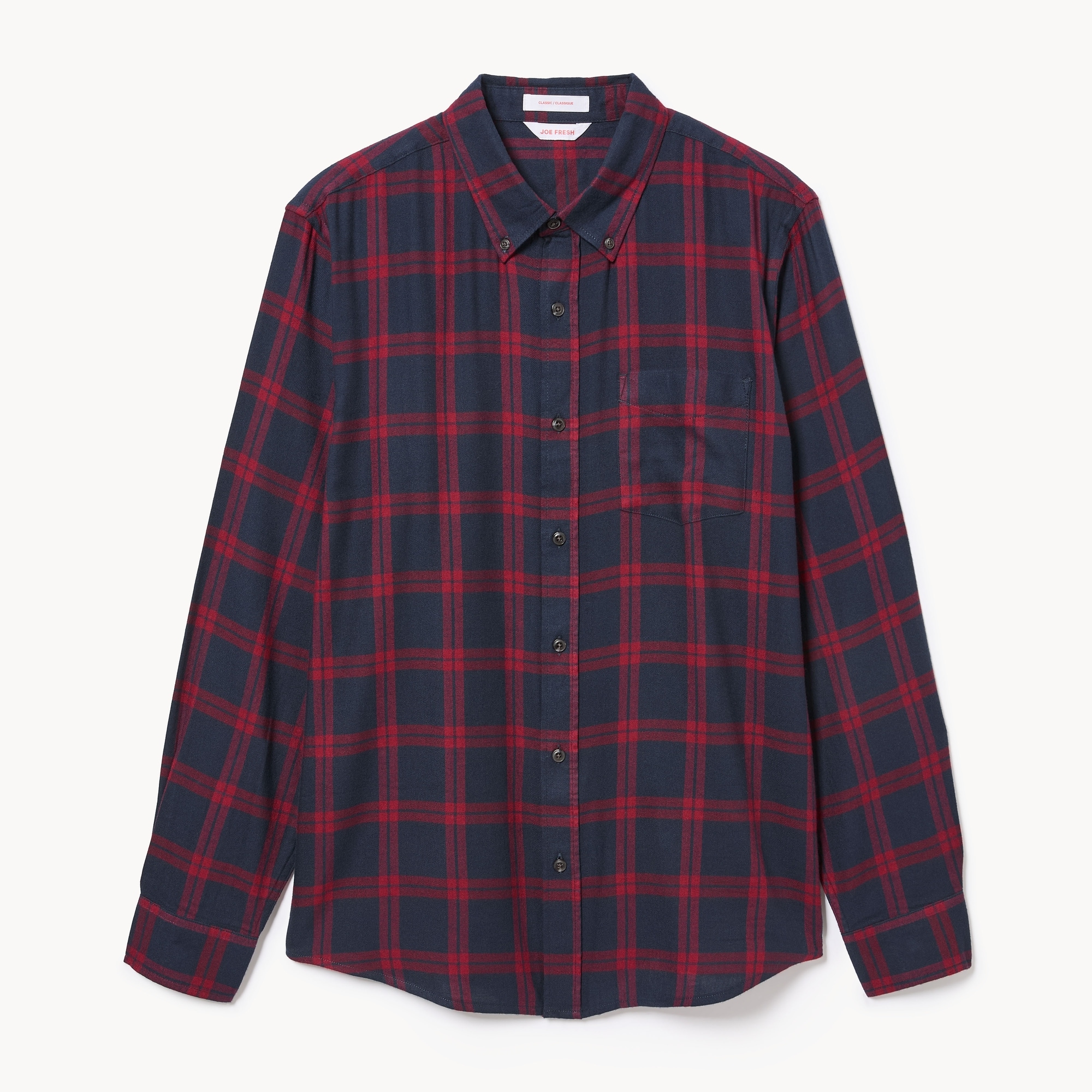 Adult Flannel Button-Down Shirt