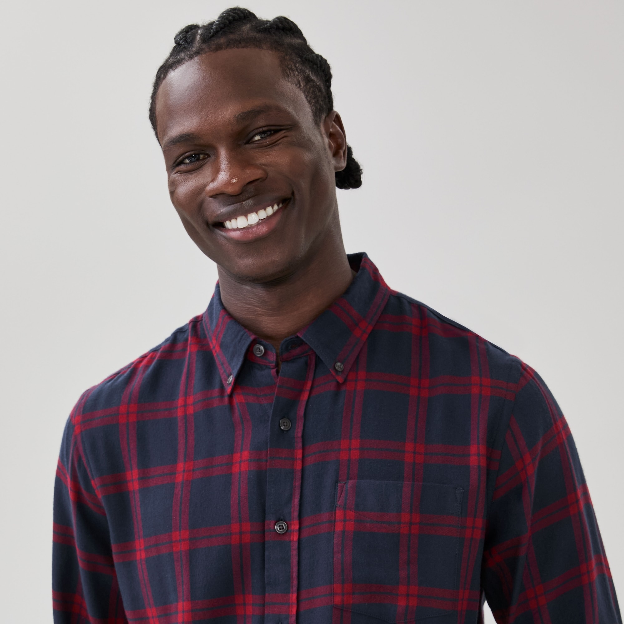Adult Flannel Button-Down Shirt