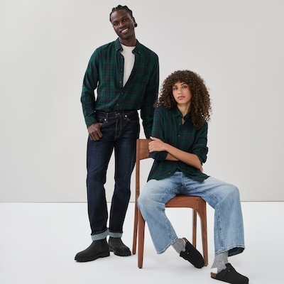 Chemise en flanelle pour adulte - Vert Foncé