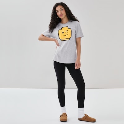 T-shirt imprimé LEGOMD pour adultes - Mélange De Gris