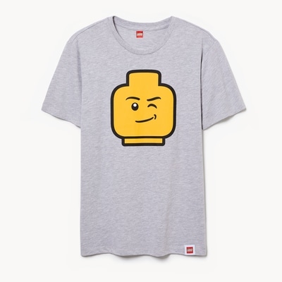 Adult LEGO® Graphic T-Shirt - Grey Mix