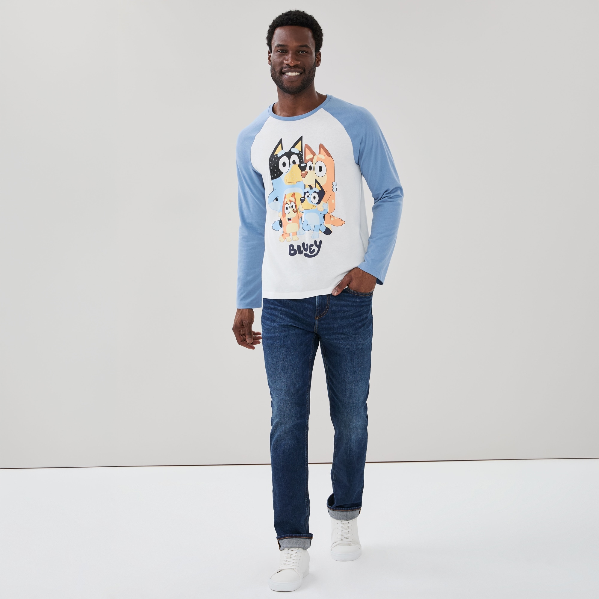Adult Bluey Long Sleeve Top
