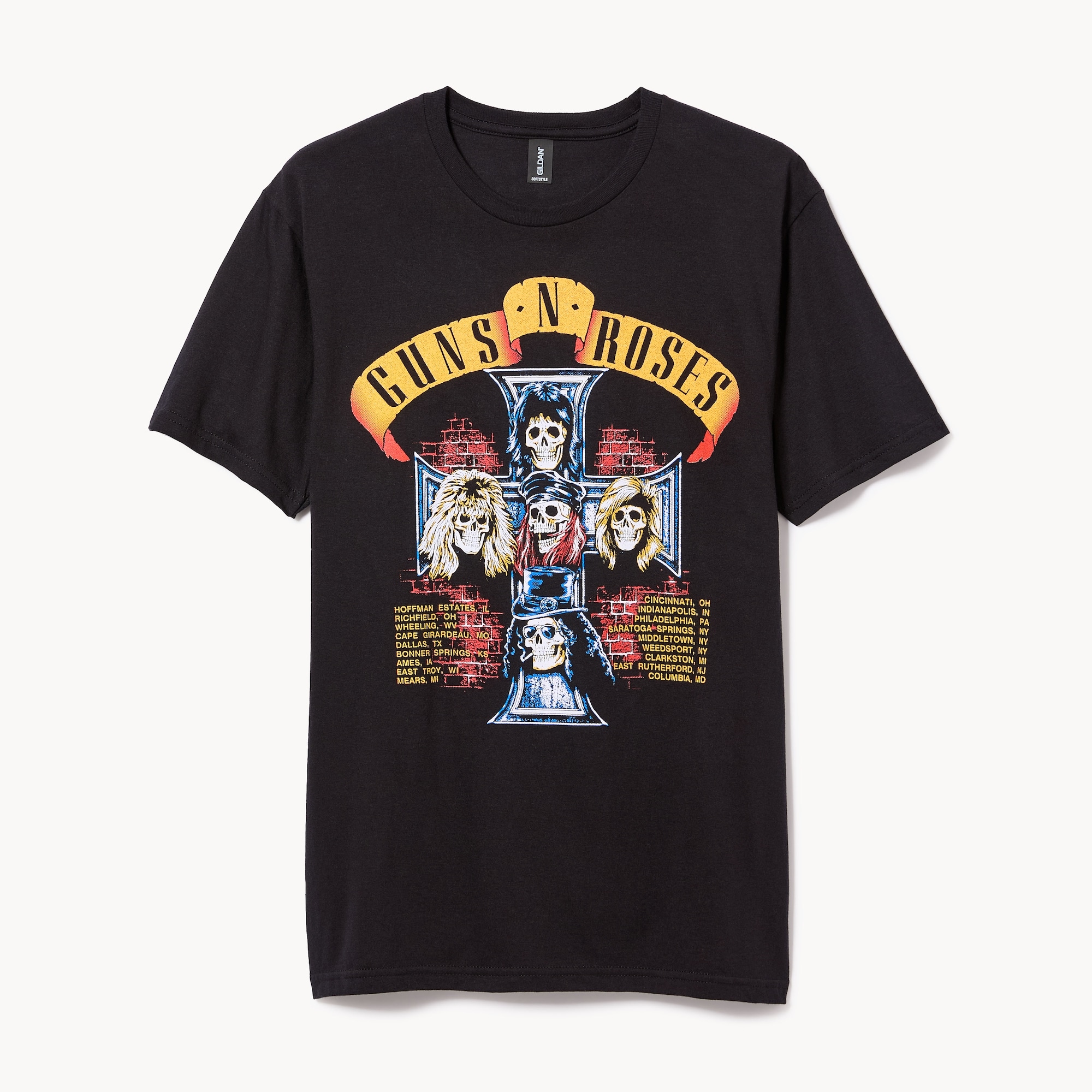 T-shirt imprimé Guns N’ Roses pour adultes