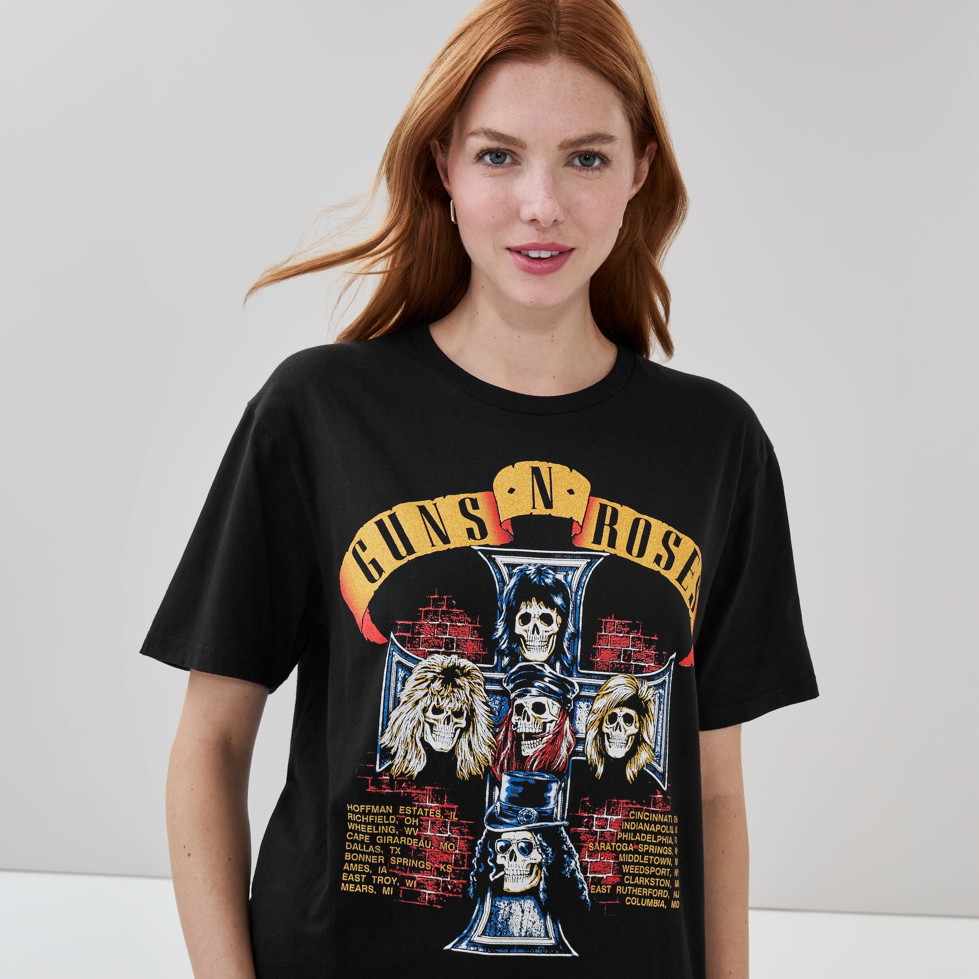 T-shirt imprimé Guns N’ Roses pour adultes