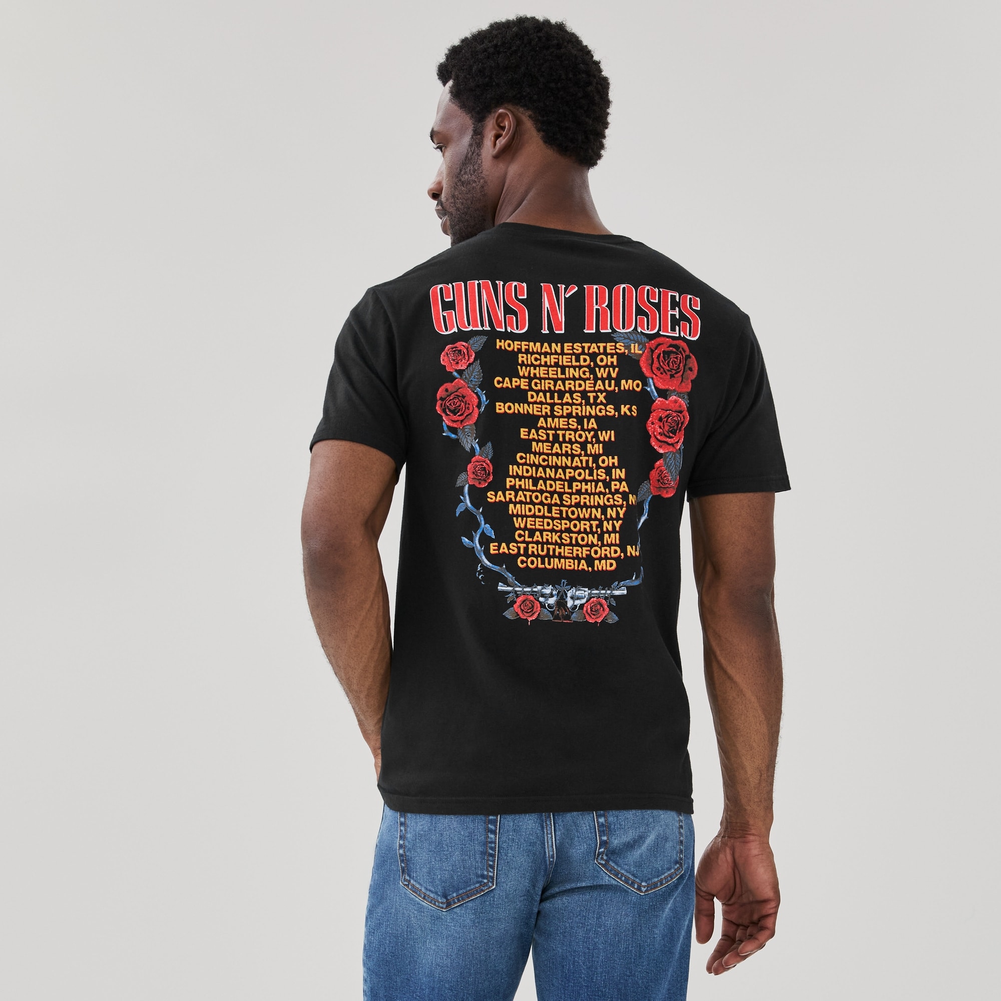 T-shirt imprimé Guns N’ Roses pour adultes