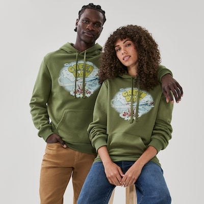 Adult Green Day Graphic Hoodie - Green