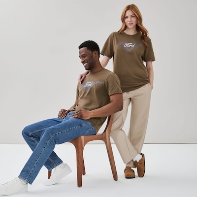 Adult Ford Mustang Graphic T-Shirt - Brown