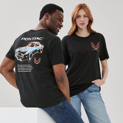 Adult Pontiac Graphic T-Shirt - Black