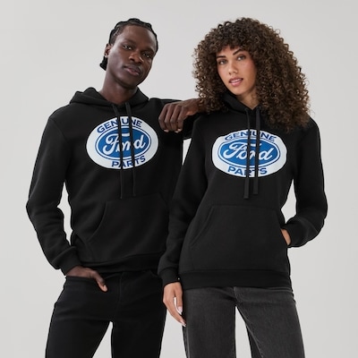 Adult Ford Graphic Hoodie - Black