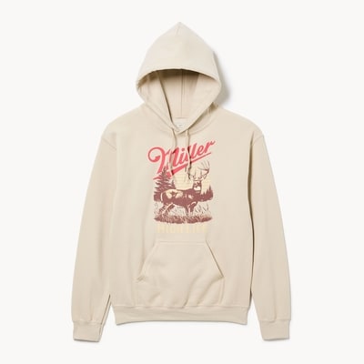 Adult Miller High Life Graphic Hoodie - Beige