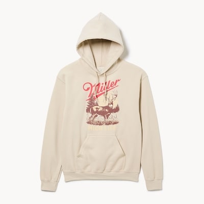 Adult Miller High Life Graphic Hoodie - Beige