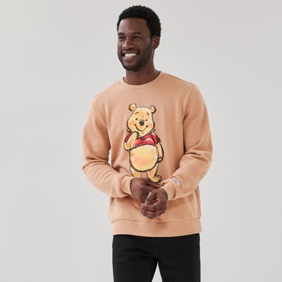 Chandail molleton Winnie l’ourson Disney, adultes - Sable Foncé