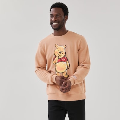 Adult Disney Winnie the Pooh Sweatshirt - Dark Sand