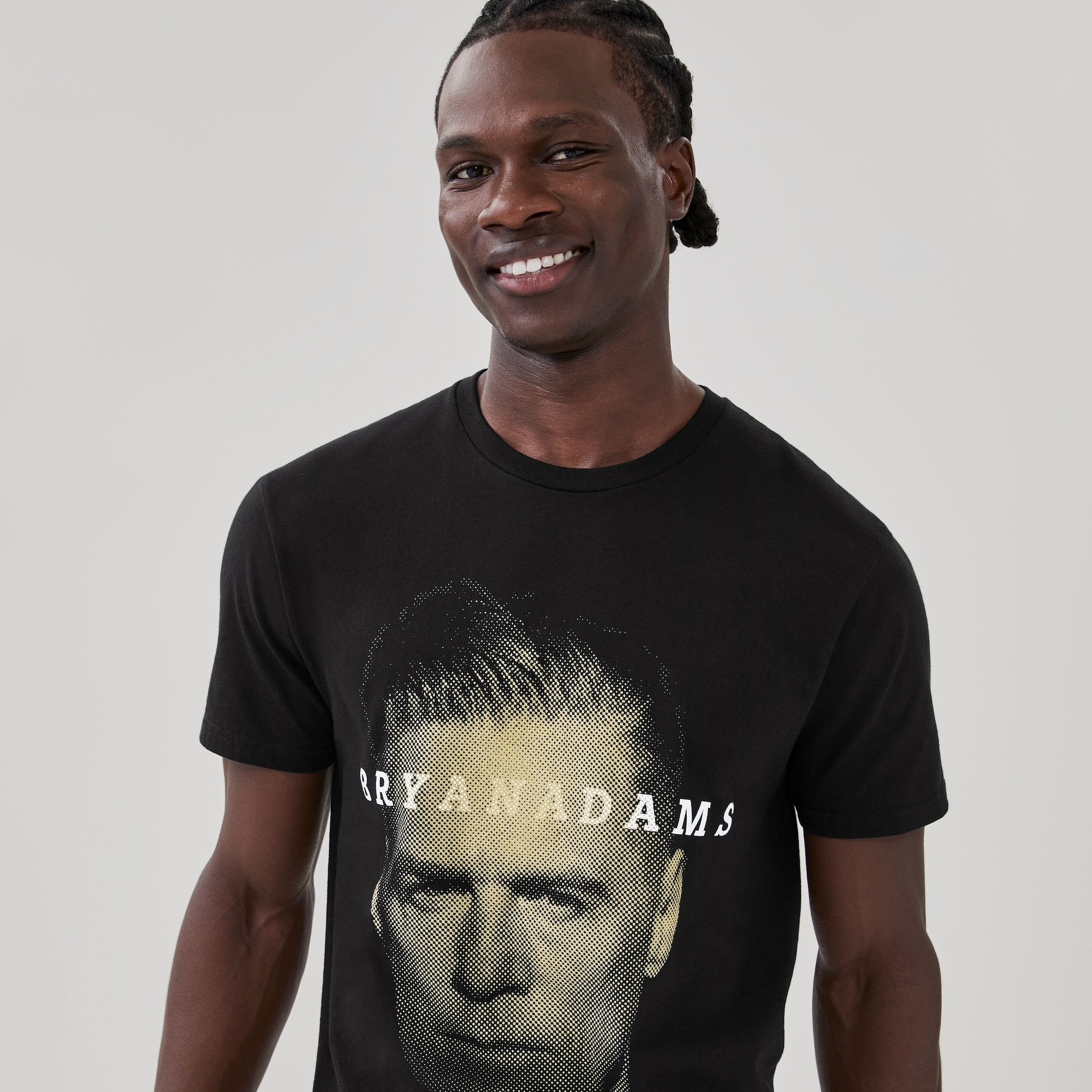 Adult Bryan Adams Graphic T-Shirt in Black from Joe Fresh