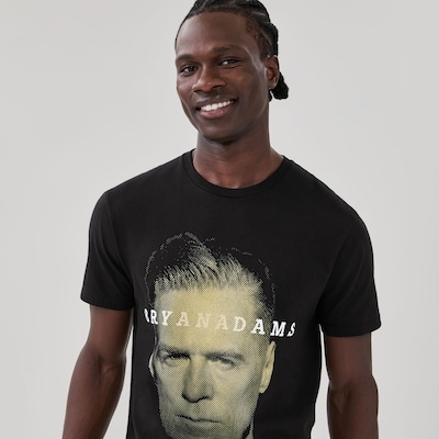 Adult Bryan Adams Graphic T-Shirt - Black