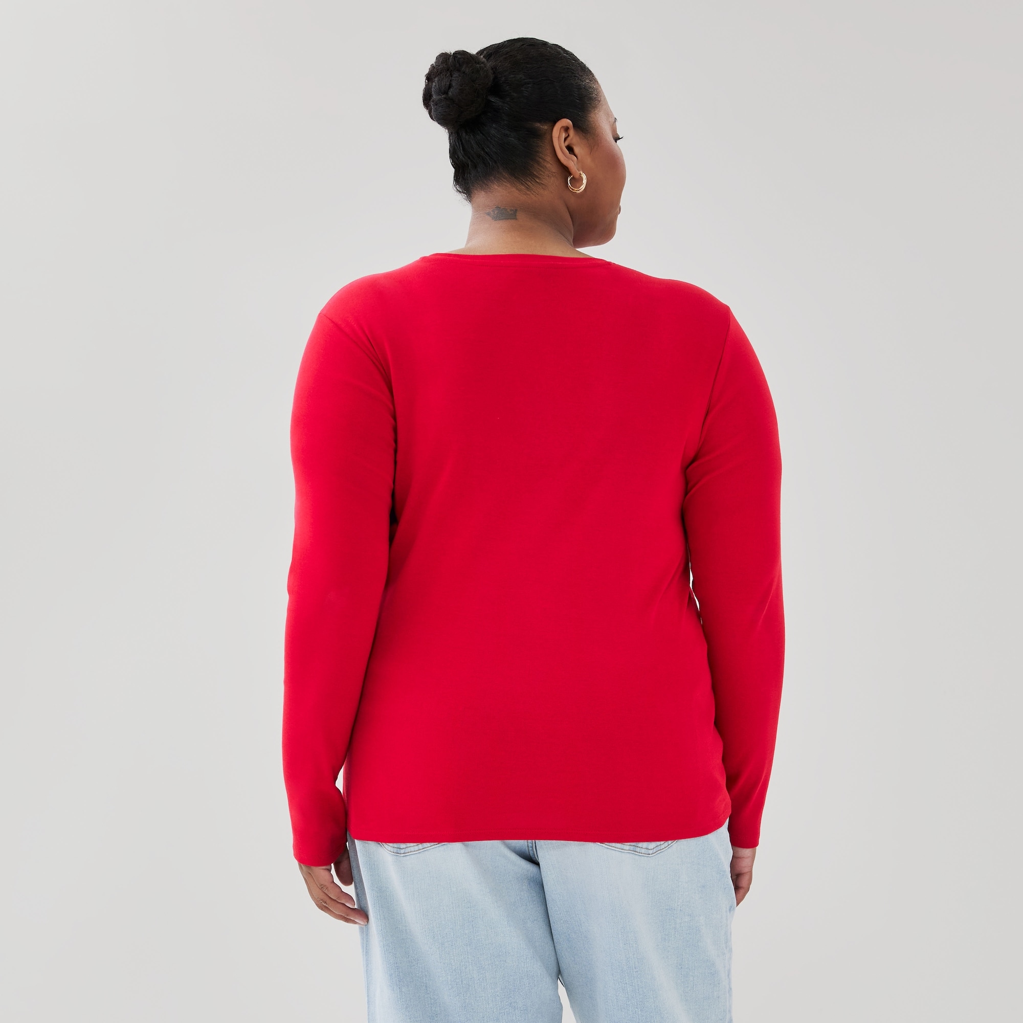 Women+ Slim-Fit Long Sleeve Top
