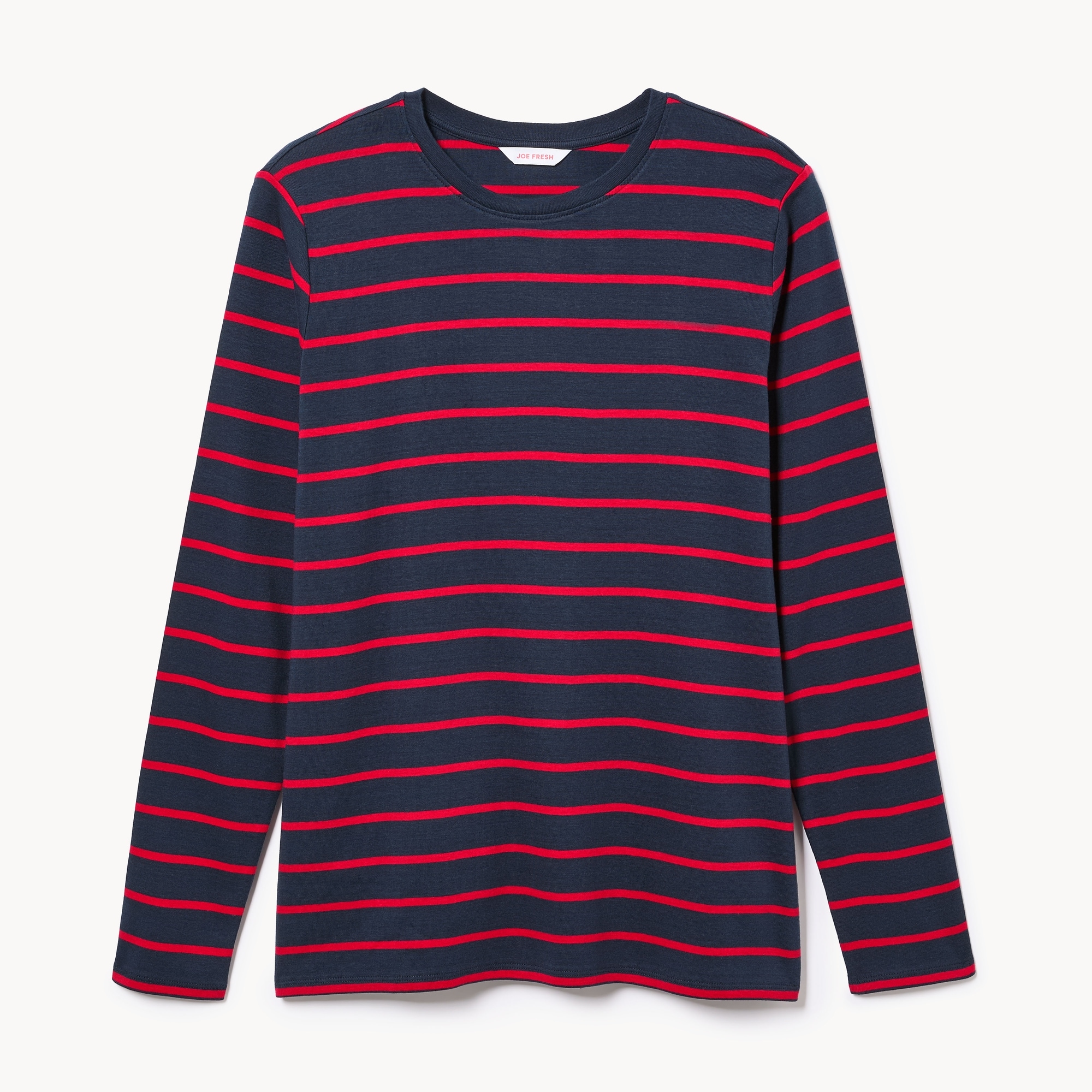Women+ Striped Slim-Fit Long Sleeve Top