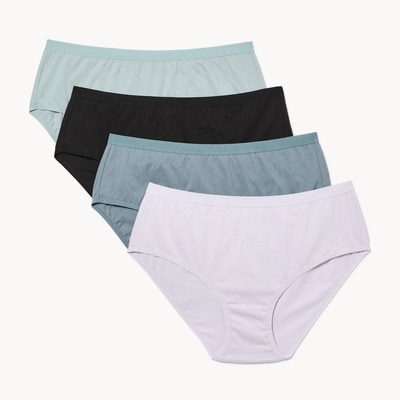 Women+ Organic Cotton 4-Pack Brief - Dusty Blue
