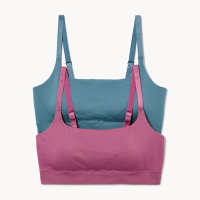 Ensemble de 2 bustiers sans couture Femmes+ - Bleu Cendré