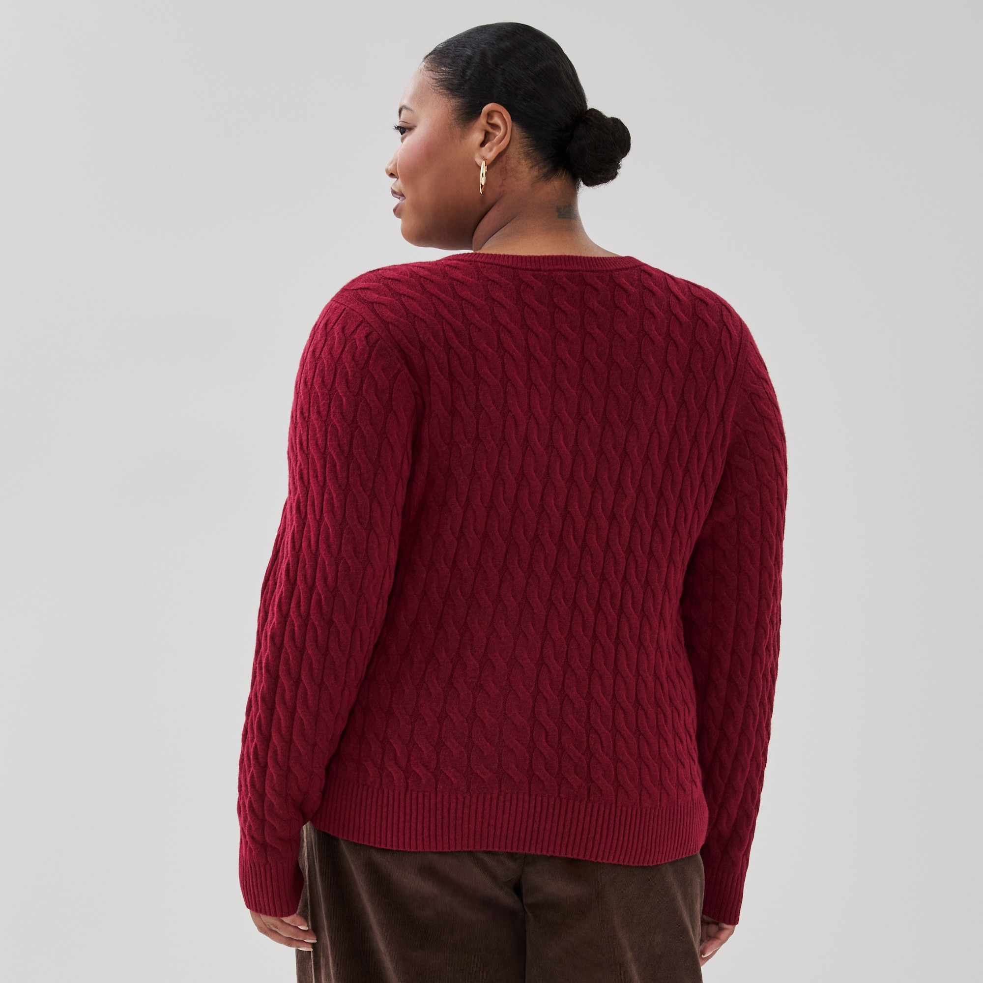 Women+ Cable Knit Cardigan
