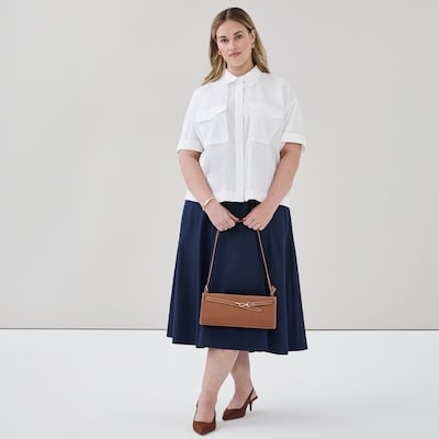 Women+ Short Sleeve Utility Shirt - Bright White