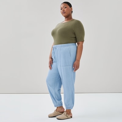 Pantalon de jogging sans attache Femmes+ - Laver Pâle