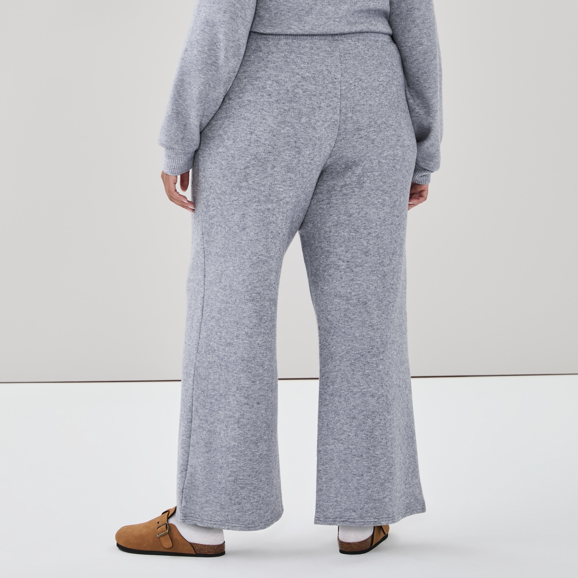 Pantalon sans attache à jambe large Femmes+