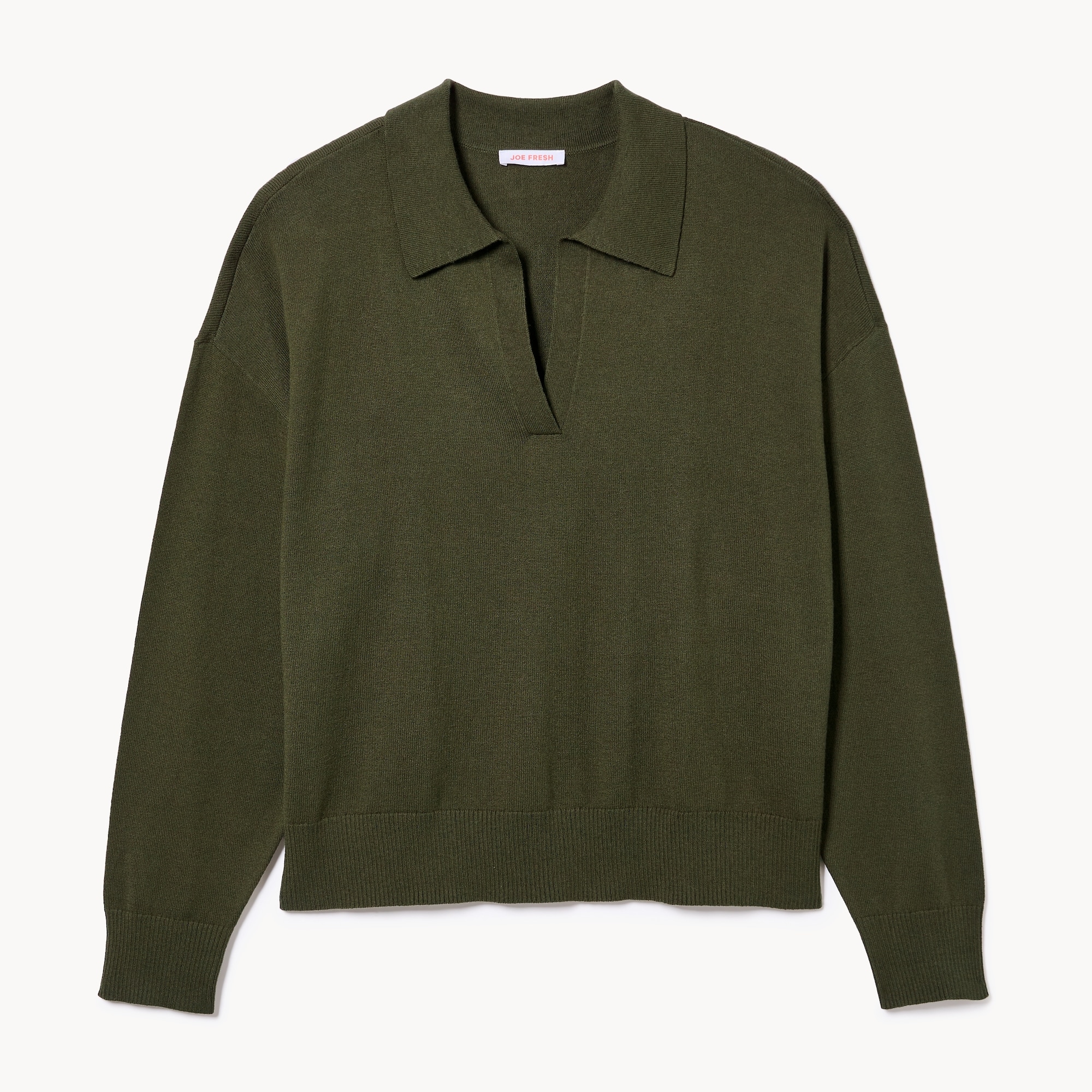 Women+ Cotton Cashmere Blend Polo Sweater