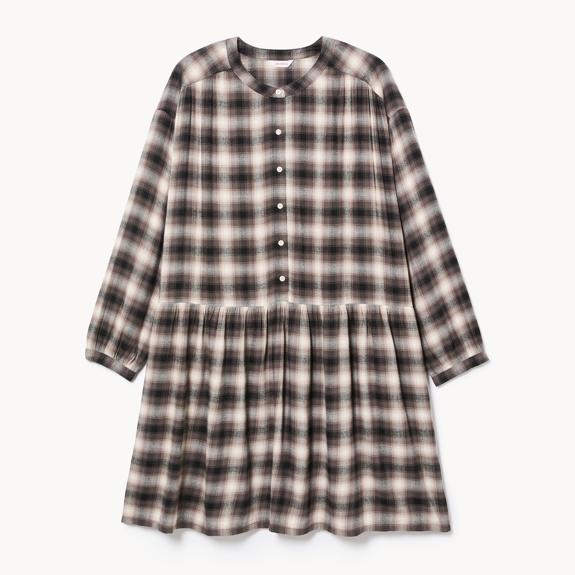 Robe au genou en flanelle Femmes+