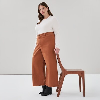 Women+ Wide Leg Jean - Copper