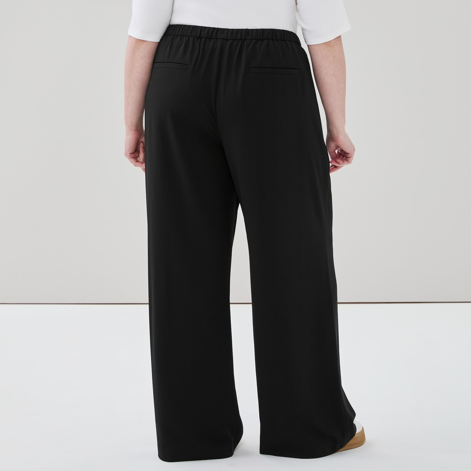 Pantalon sans attache à jambe large Femmes+