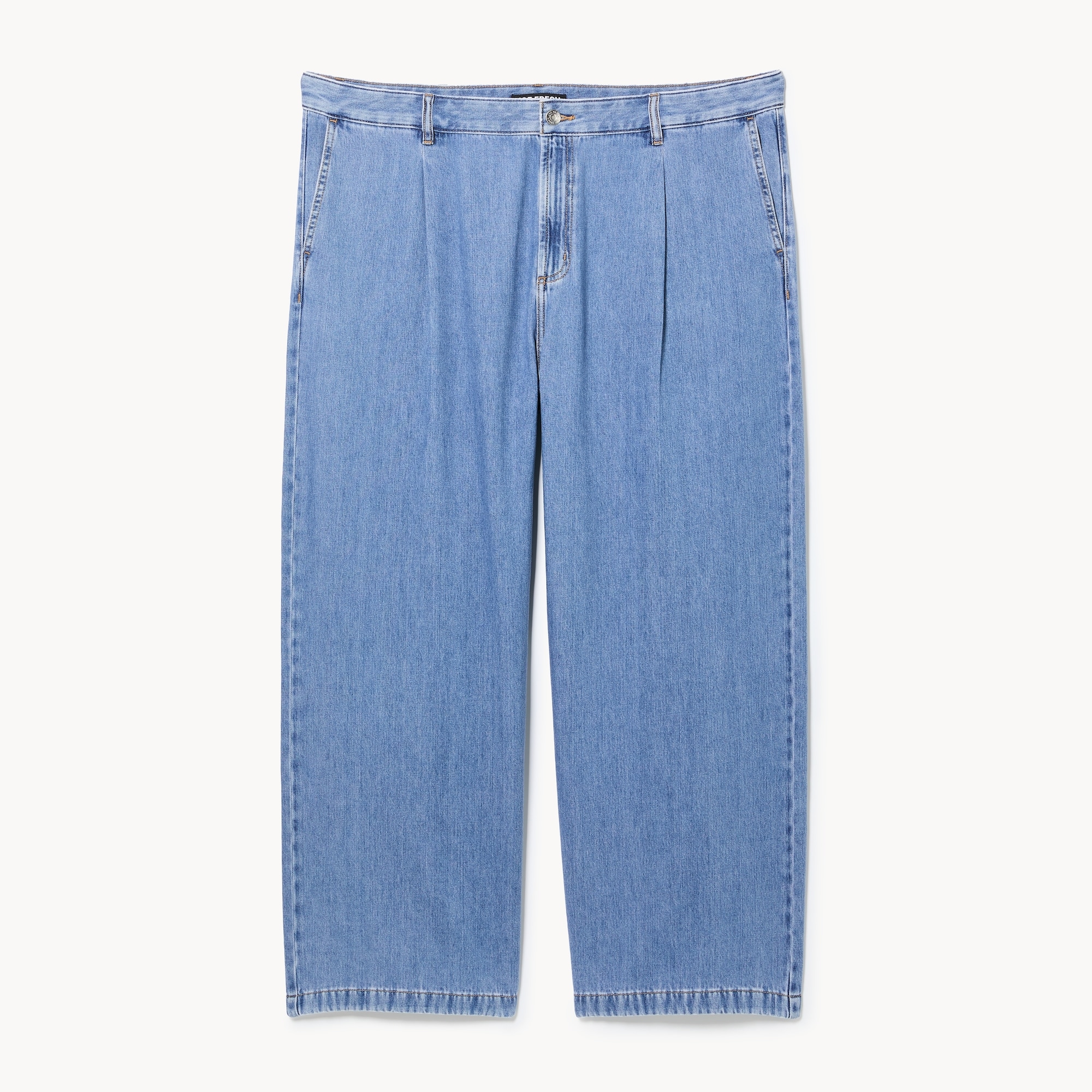 Women+ Light Wash Wide Leg Denim Trouser